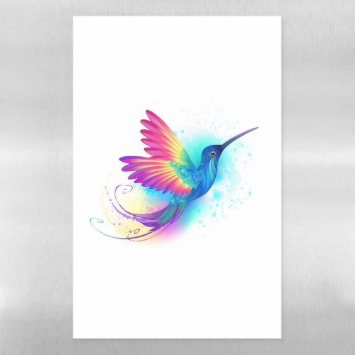 Exotic Rainbow Hummingbird Magnetic Dry Erase Sheet