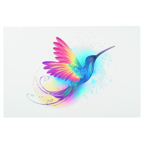 Exotic Rainbow Hummingbird Metal Print