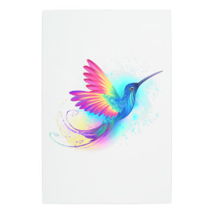 Exotic Rainbow Hummingbird Metal Print