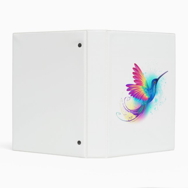 Exotic Rainbow Hummingbird Mini Binder (Background)