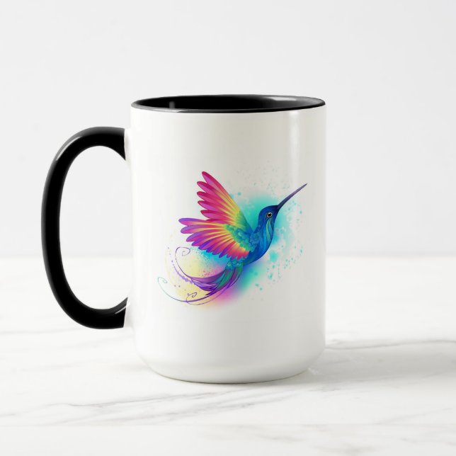 Exotic Rainbow Hummingbird Mug (Left)