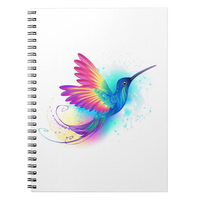 Exotic Rainbow Hummingbird Notebook (Front)