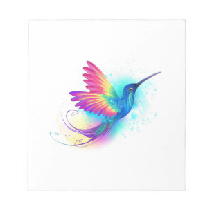 Exotic Rainbow Hummingbird Notepad
