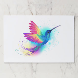 Exotic Rainbow Hummingbird Paper Pad