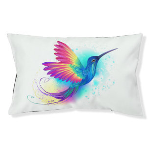 Exotic Rainbow Hummingbird Pet Bed