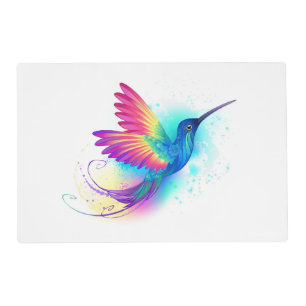 Exotic Rainbow Hummingbird Placemat