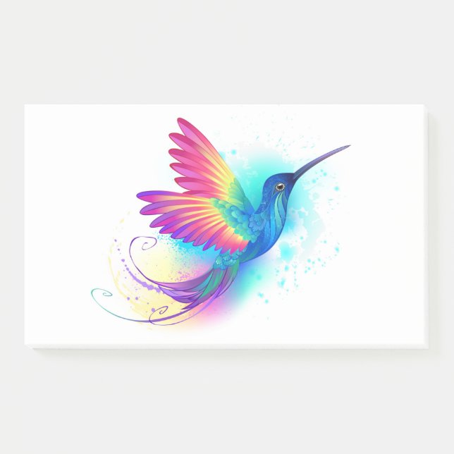 Exotic Rainbow Hummingbird Post-it Notes (Front)