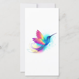 Exotic Rainbow Hummingbird Save The Date