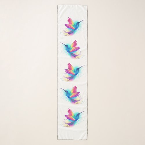 Exotic Rainbow Hummingbird Scarf