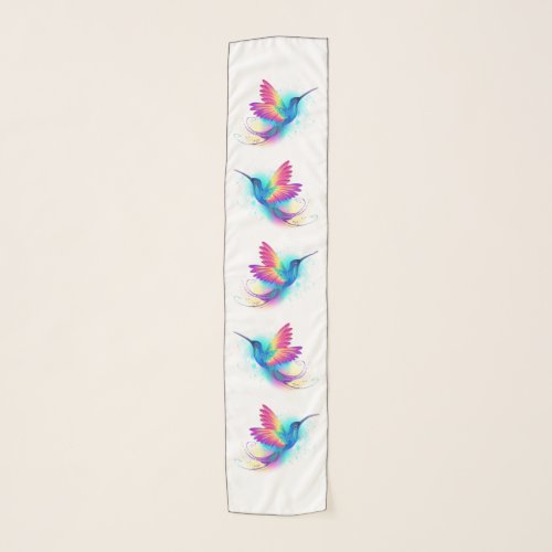 Exotic Rainbow Hummingbird Scarf