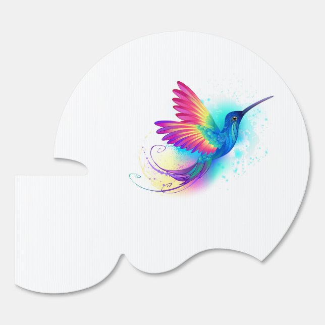Exotic Rainbow Hummingbird Sign (Front)