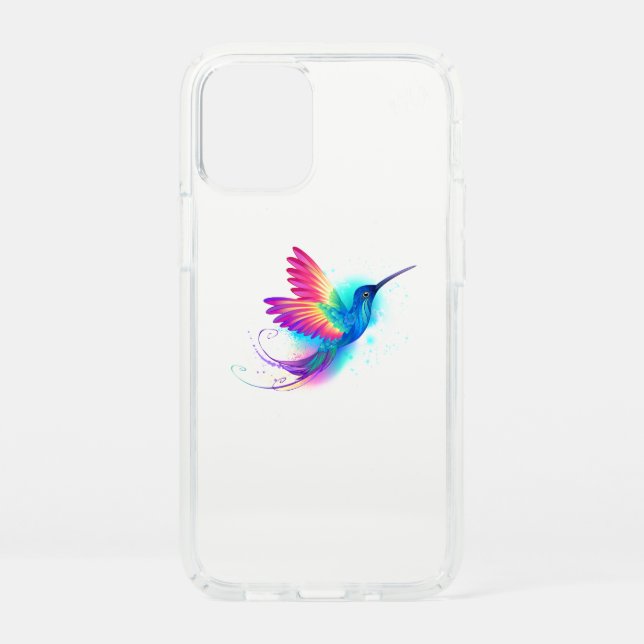 Exotic Rainbow Hummingbird Speck iPhone 12 Mini Case (Front)