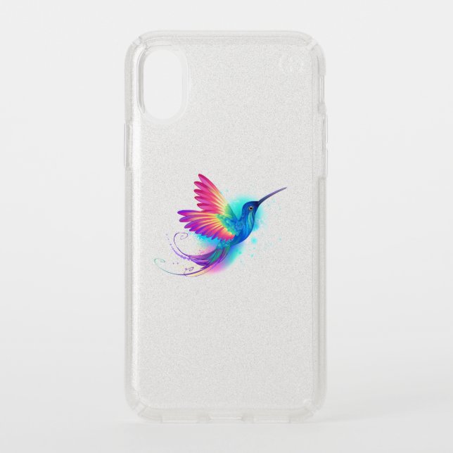 Exotic Rainbow Hummingbird Speck iPhone XS Case (Front)