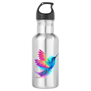 Exotic Rainbow Hummingbird Stainless Steel Water Bottle