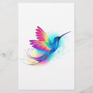 Exotic Rainbow Hummingbird Stationery