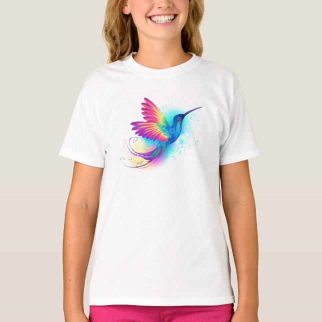 Exotic Rainbow Hummingbird T-Shirt (Front)