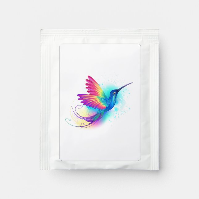 Exotic Rainbow Hummingbird Tea Bag Drink Mix (Front)