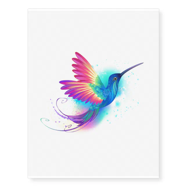 small hummingbird temporary tattoo – neartattoos