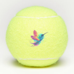 Exotic Rainbow Hummingbird Tennis Balls