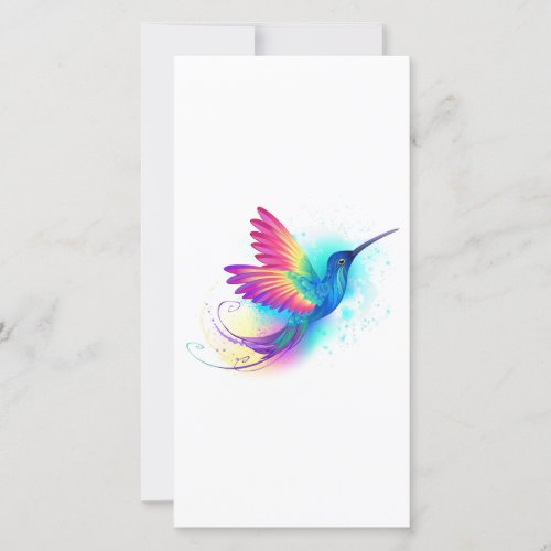 Exotic Rainbow Hummingbird Thank You Card