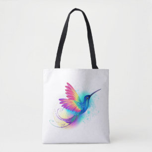 Exotic Rainbow Hummingbird Tote Bag