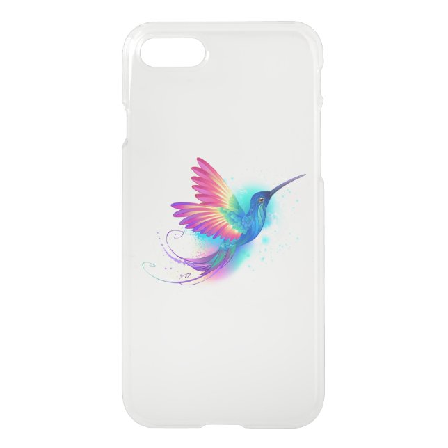 Exotic Rainbow Hummingbird Uncommon iPhone Case (Back)