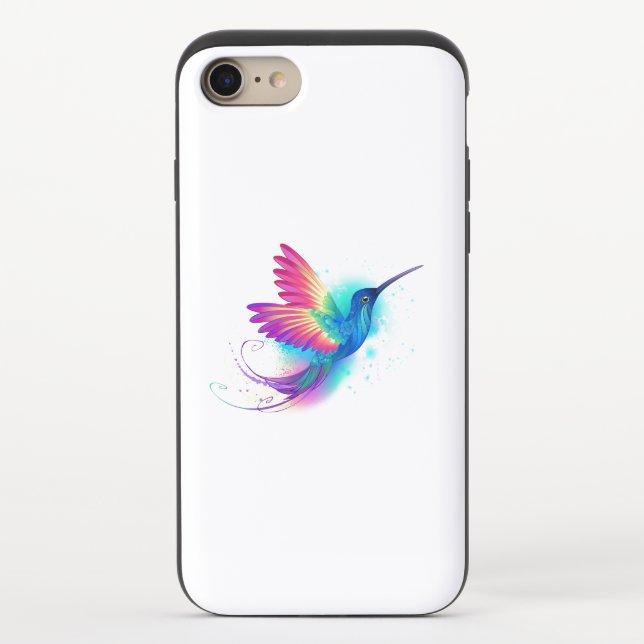 Exotic Rainbow Hummingbird Uncommon iPhone Case (Back)
