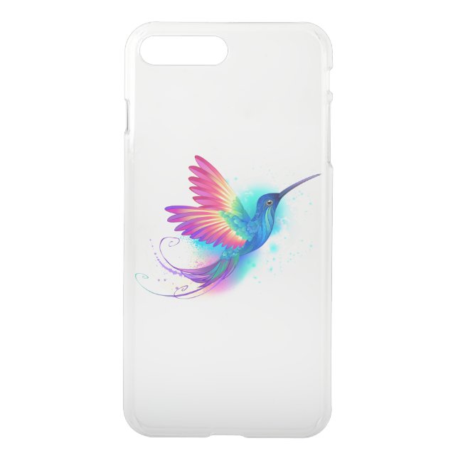 Exotic Rainbow Hummingbird Uncommon iPhone Case (Back)