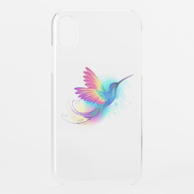Exotic Rainbow Hummingbird Uncommon iPhone Case (Back)