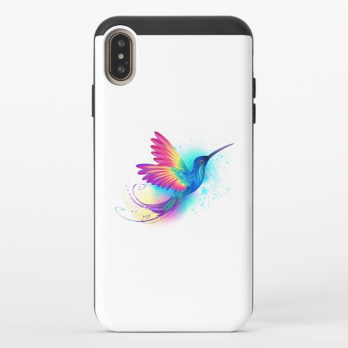 Exotic Rainbow Hummingbird iPhone XS Max Slider Case
