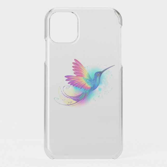 Exotic Rainbow Hummingbird Uncommon iPhone Case (Back)