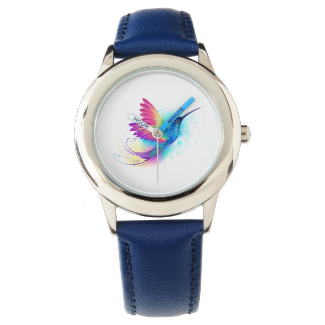 Exotic Rainbow Hummingbird Watch (Front)