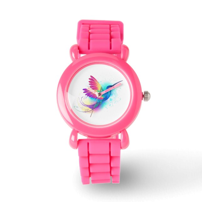 Exotic Rainbow Hummingbird Watch (Front)