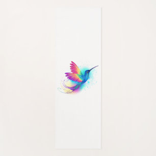 Exotic Rainbow Hummingbird Yoga Mat