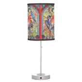 Exotic Red Parrot Macaw Tropical Foliage Lamp (Back)