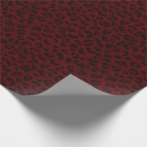 Exotic Red Spotted Leopard Animal Print Wrapping Paper Zazzle