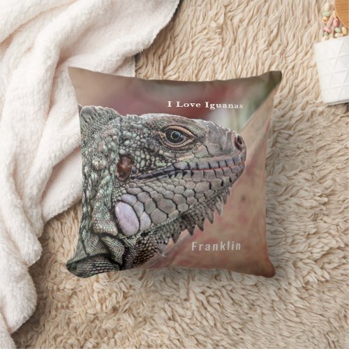 Exotic Reptile Pet Animal Lizard Nature Custom Throw Pillow