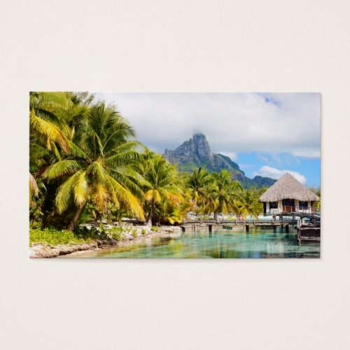 Exotic resort business cards