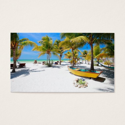 Customizable Exotic resort business card templates