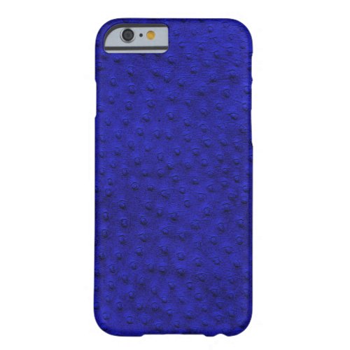 Exotic Royal Blue Ostrich Leather iPhone 6 Case