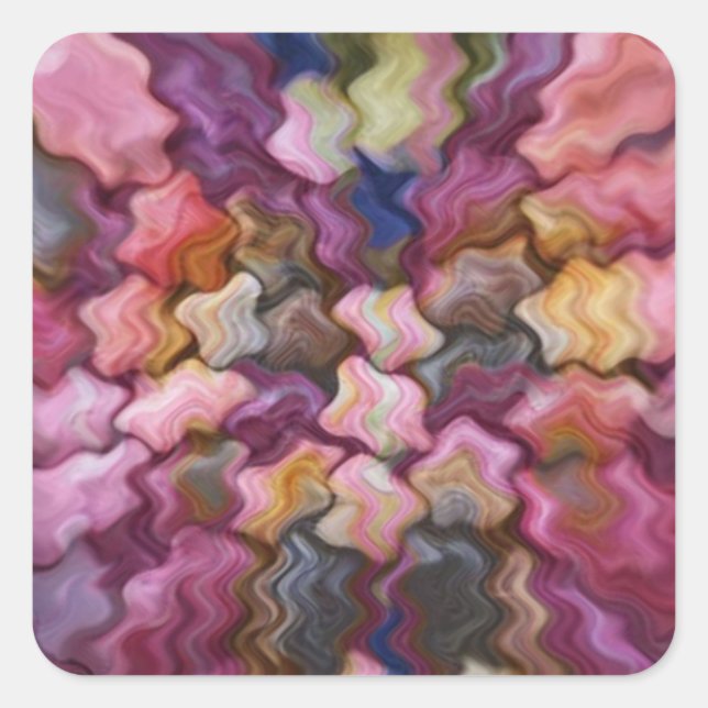 EXOTIC Sea Shells n Motifs Square Sticker (Front)