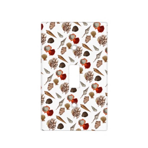 Exotic Seashell Pattern Light Switch Cover