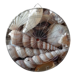 Exotic Seashells Collection, Summer Beach Dartboard With Darts