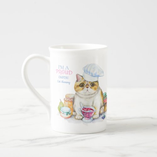 Exotic Shorthair Cat Mom Bone China Personalized Bone China Mug