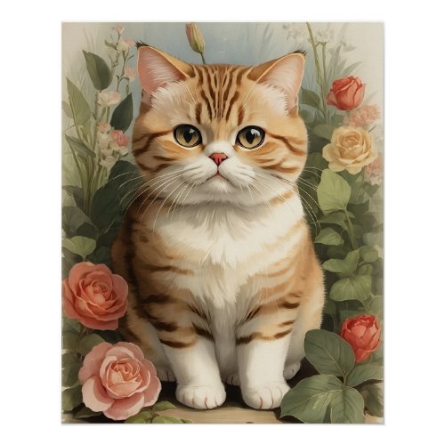Exotic Shorthair Cat Poster