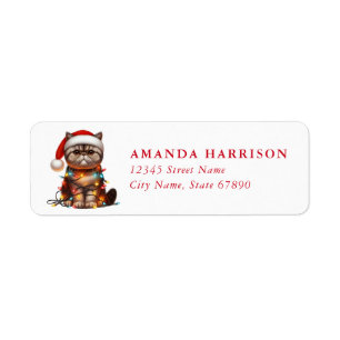 Exotic Shorthair Cat Return Address Labels