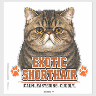 🐾 Exotic Shorthair Cat 🐾 Sticker