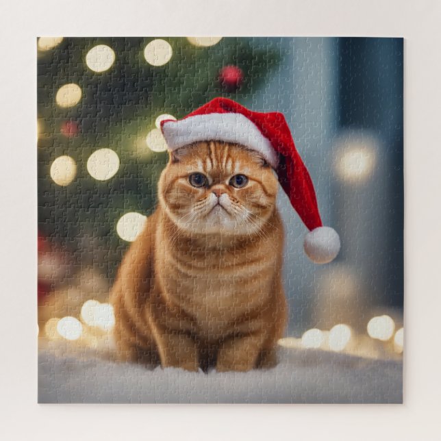 Exotic Shorthair Christmas Jigsaw Puzzle (Vertical)