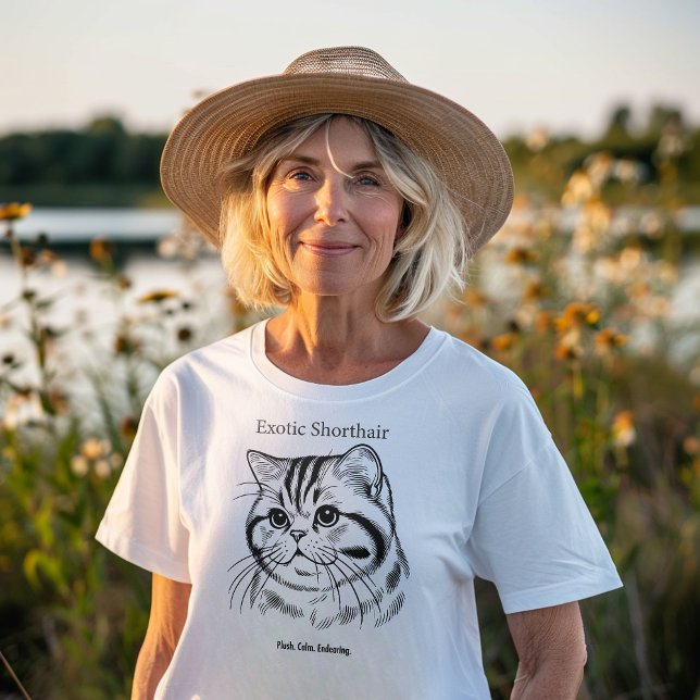 Exotic Shorthair Portrait Tri-Blend Shirt (Creator Uploaded)