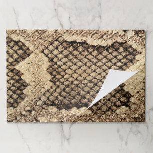 Exotic snake skin animal print bold placemats